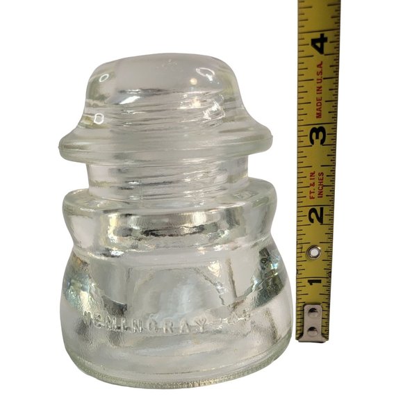 Hemingway No 45 Clear Glass Insulator Made In USA 43-50 - Picture 8 of 8